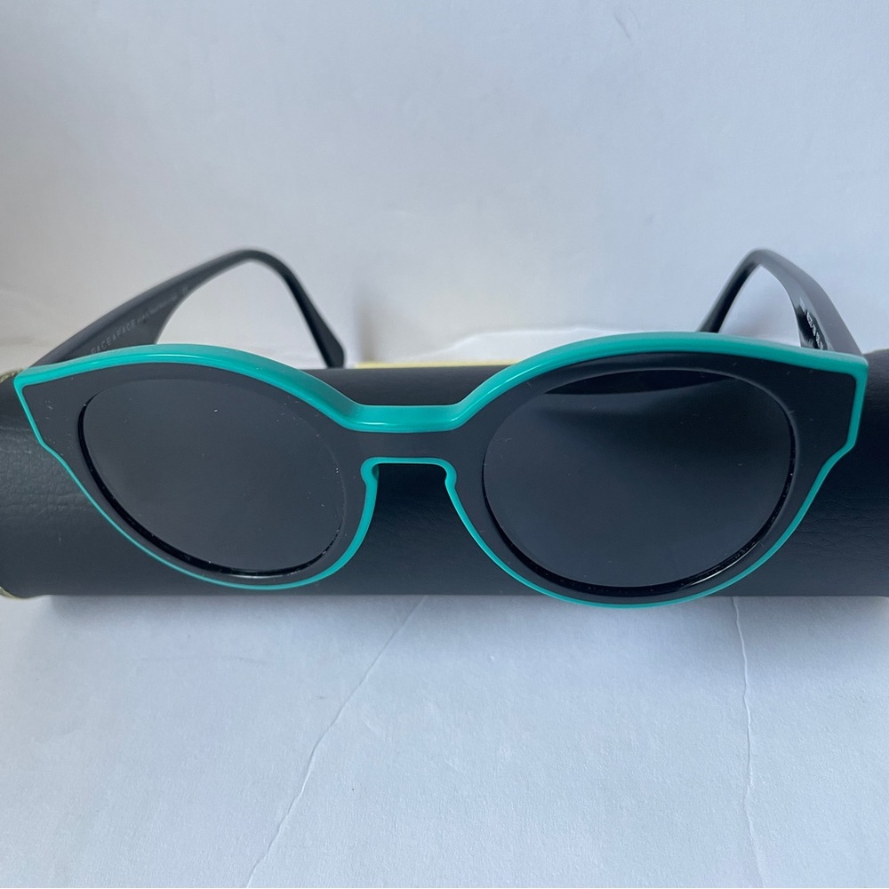 FACE A FACE Prescription Sunglasses Black and Teal Sunglasses